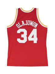 Fanatics Red NBA Houston Rockets Hakeem Olajuwon 1993-94 Hardwood Classics Road Swingman Jersey - Image 2 of 3