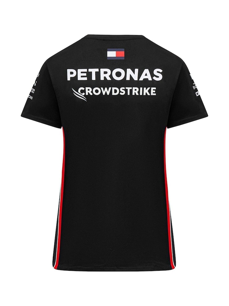 Fanatics Mercedes AMG Petronas F1 2023 Team Driver Black T-Shirt Womens - Image 3 of 3
