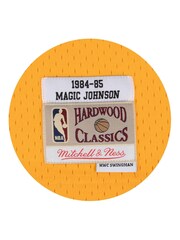 Fanatics Yellow NBA Los Angeles Lakers Magic Johnson 1984 Hardwood Classics Road Vest - Image 3 of 3