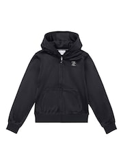 Čierna - Juicy Couture Diamanté Zip Through Hoodie - Obrázok 5 z 7