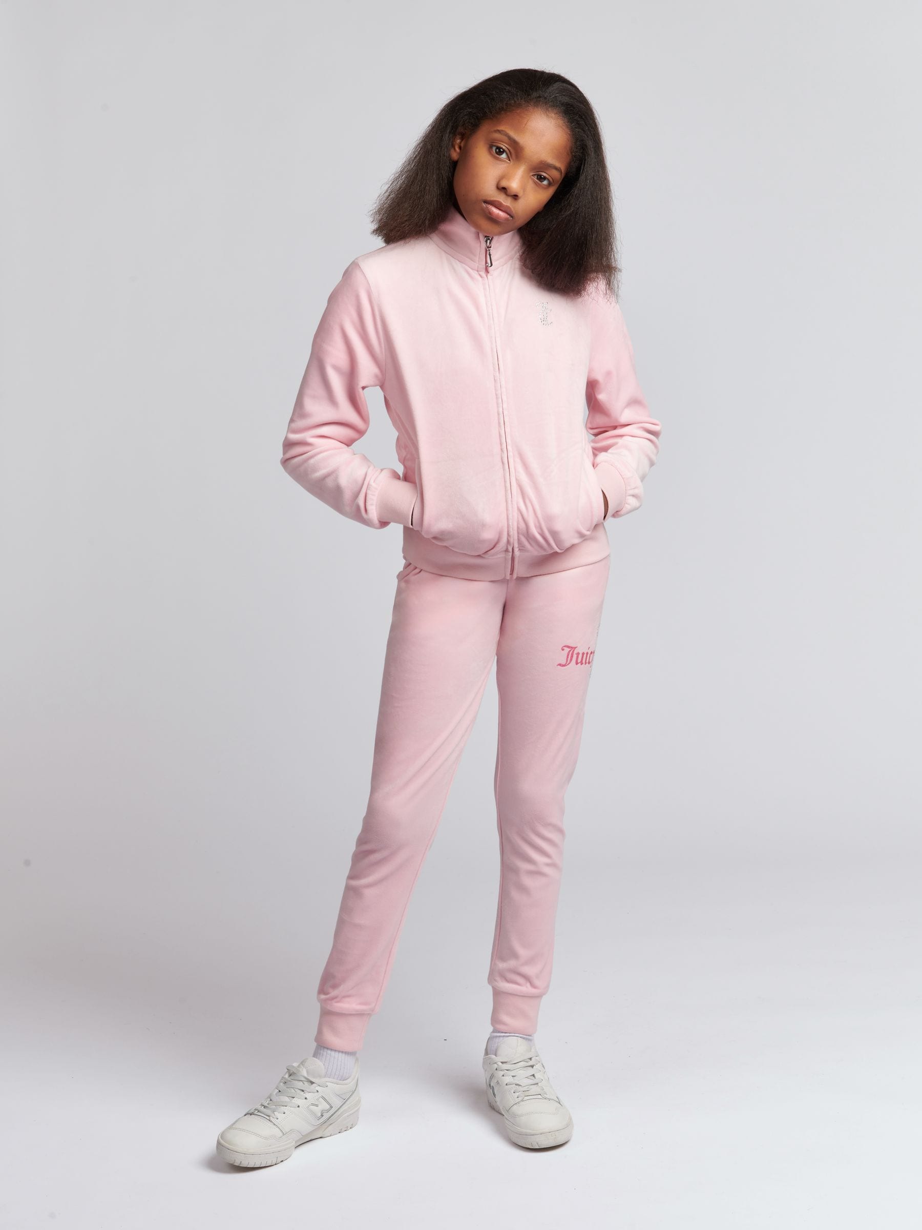 Pink tracksuit top shop