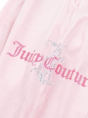 Juicy Couture Pink Slim Diamanté Zip Through Track Top and Joggers Set - Image 11 of 11