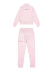Juicy Couture Pink Slim Diamanté Zip Through Track Top and Joggers Set - Image 8 of 11