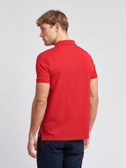 Красный - US Polo Assn. Мужская футболка-поло классического кроя из 100% хлопка пике Player 3 - Image 2 of 7