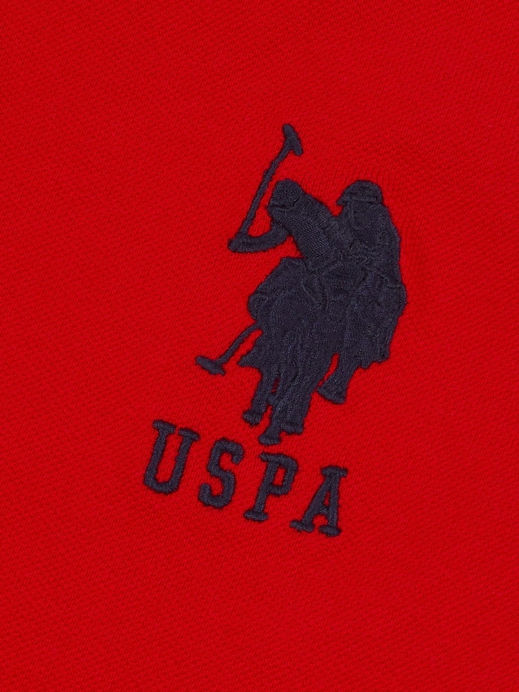 Красный - US Polo Assn. Мужская футболка-поло классического кроя из 100% хлопка пике Player 3 - Image 7 of 7