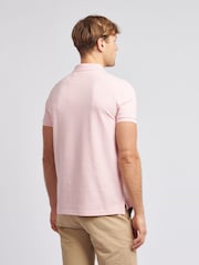 U.S. Polo Assn. Pink Regular Fit Pique 100% Cotton Polo Shirt - Image 3 of 9