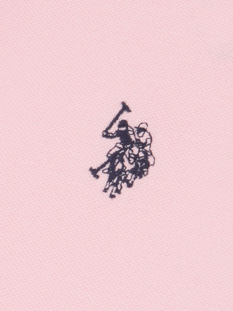 U.S. Polo Assn. Pink Regular Fit Pique 100% Cotton Polo Shirt - Image 9 of 9