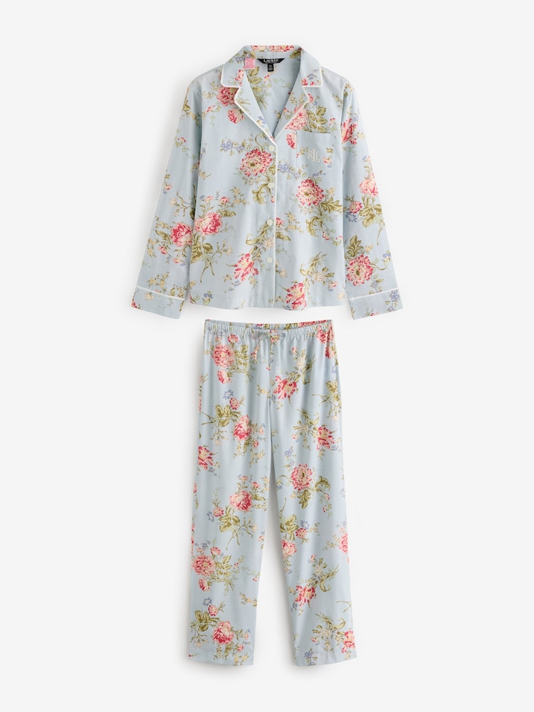 Lauren Ralph Lauren Blue Floral Pyjama Set - Image 1 of 3