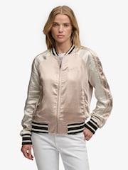 SUPERDRY Nude Suikajan Embroidered Bomber Jacket - Image 5 of 8