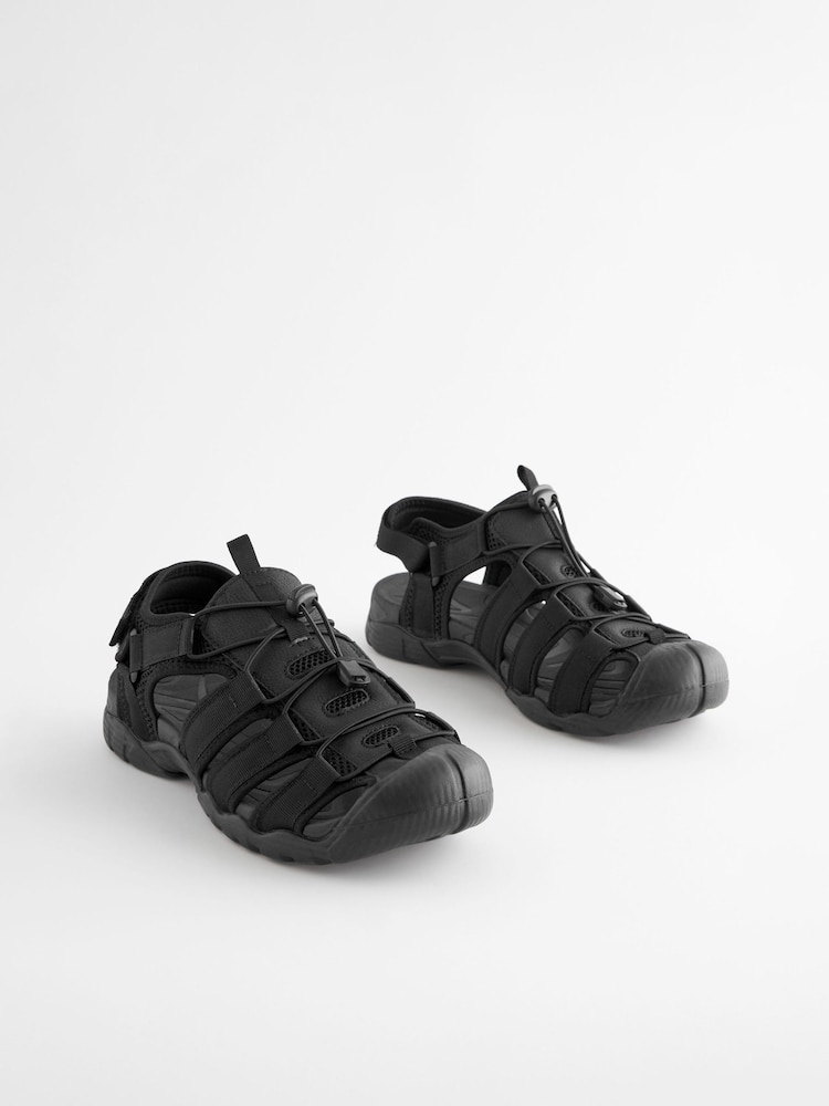 Black EDIT Fisherman Sandals - Image 1 of 6