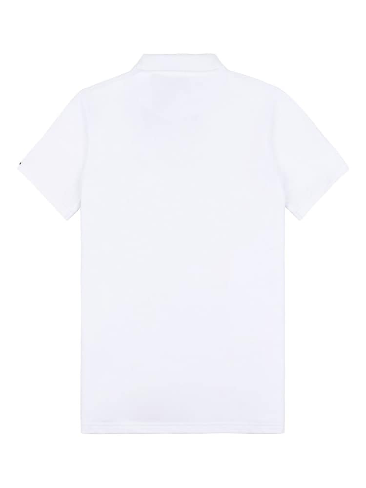 U.S. Polo Assn. White Regular Fit Pique 100% Cotton Polo Shirt - Image 7 of 8