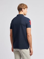 Темно-синий - US Polo Assn. Мужская футболка-поло классического кроя из 100% хлопка пике Player 3 - Image 2 of 8