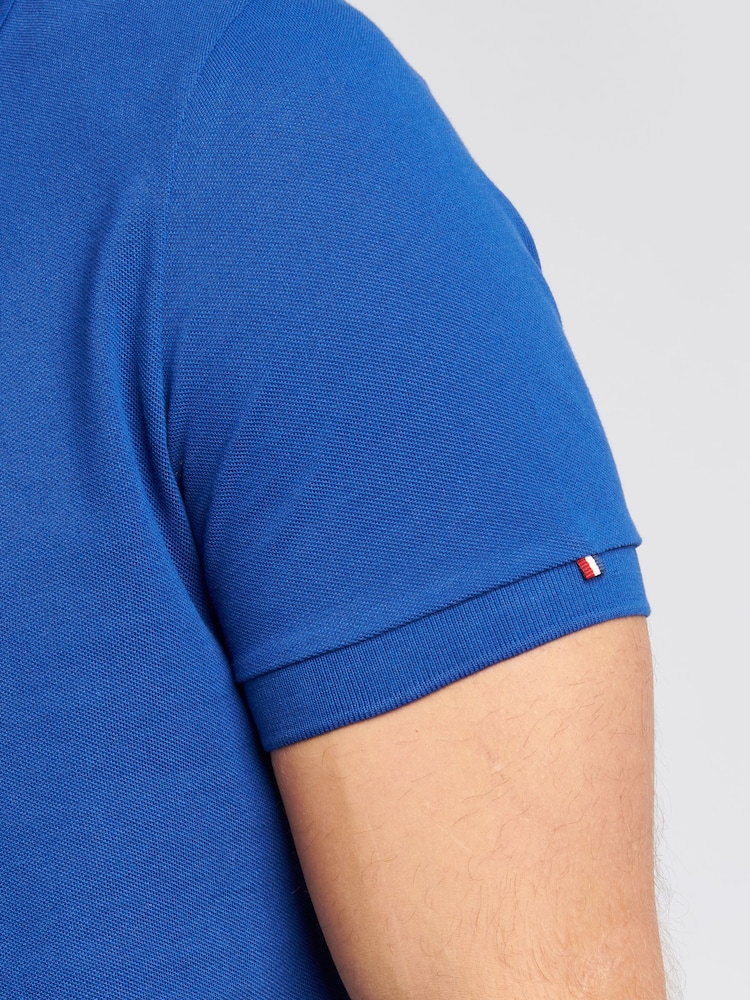 U.S. Polo Assn. Bright Blue Regular Fit Pique 100% Cotton Polo Shirt - Image 5 of 8
