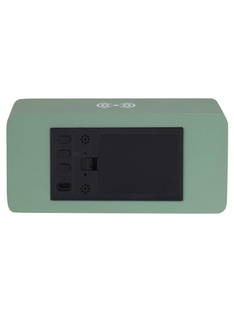 Karlsson Jungle Green Retro LED Alarm Cock - Image 5 of 5 Karlsson Jungle Green Retro LED Alarm Cock - Image 5 of 5
