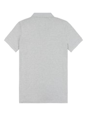 U.S. Polo Assn. Grey Regular Fit Pique 100% Cotton Polo Shirt - Image 8 of 9