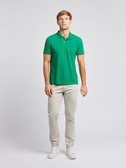 أخضر - قميص بولو منسوج من القطن 100%، تلبيس قياسي من U.S. Polo Assn. - صورة 3 من 8