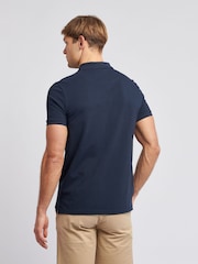 U.S. Polo Assn. Navy Blue Regular Fit Pique 100% Cotton Polo Shirt - Image 2 of 9
