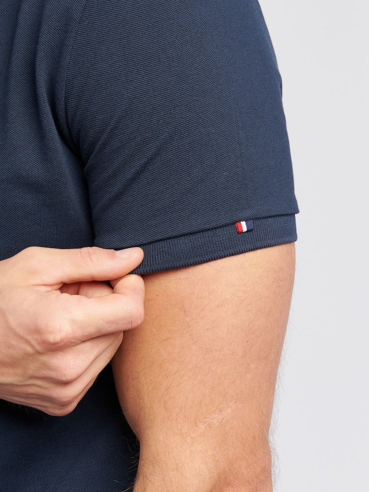 Темно-синий - U.S. Polo Assn. стандартний крий Pique 100% Cotton сорочки поло - Image 6 of 9