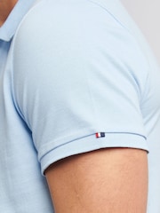 U.S. Polo Assn. Light Blue Regular Fit Pique 100% Cotton Polo Shirt - Image 5 of 8