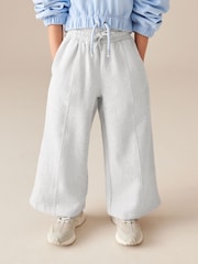Grey Marl Wide Leg Joggers (3-16yrs) - Image 1 of 1