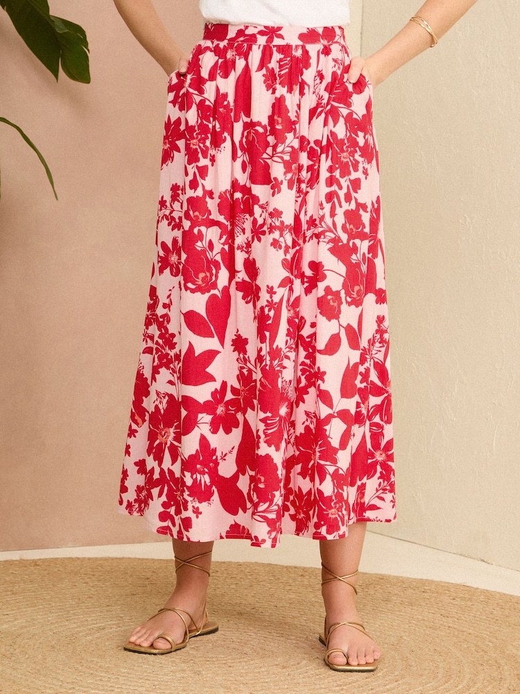Fusta Maxi Imprimată Love & Roses - Image 1 of 4