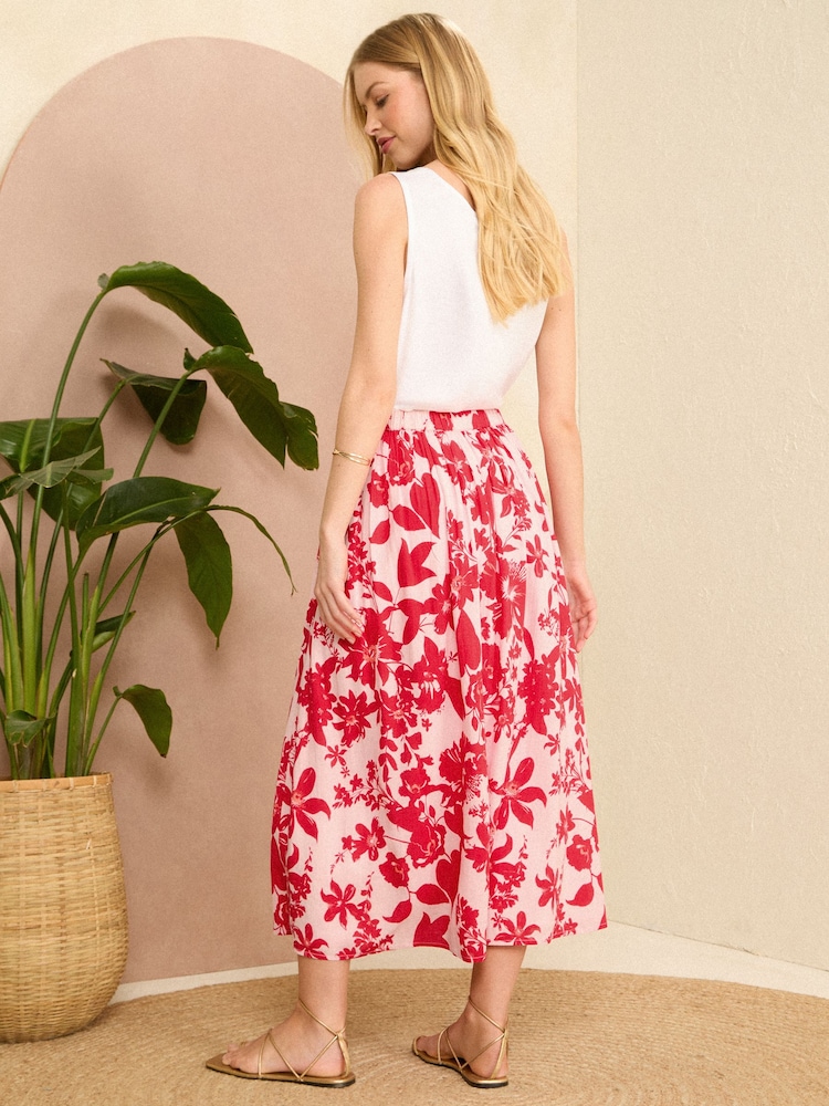 Fusta Maxi Imprimată Love & Roses - Image 3 of 4