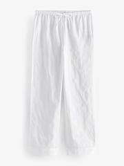 Lauren Ralph Lauren 100% Cotton Shadow Stripe White Pyjamas Set - Image 3 of 3