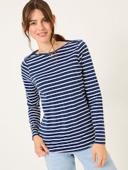 FatFace Breton Blue T-Shirt - Image 1 of 5