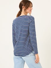FatFace Breton Blue T-Shirt - Image 2 of 5