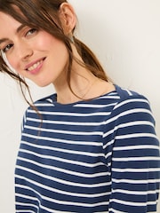 FatFace Breton Blue T-Shirt - Image 4 of 5