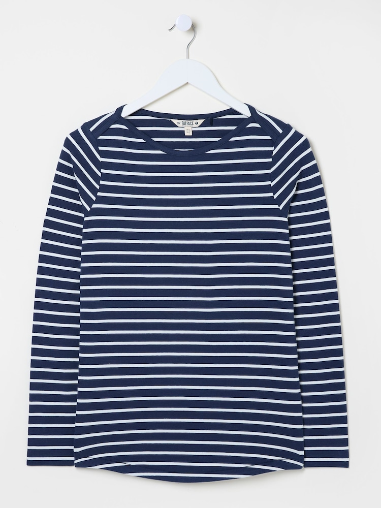 FatFace Breton Blue T-Shirt - Image 5 of 5