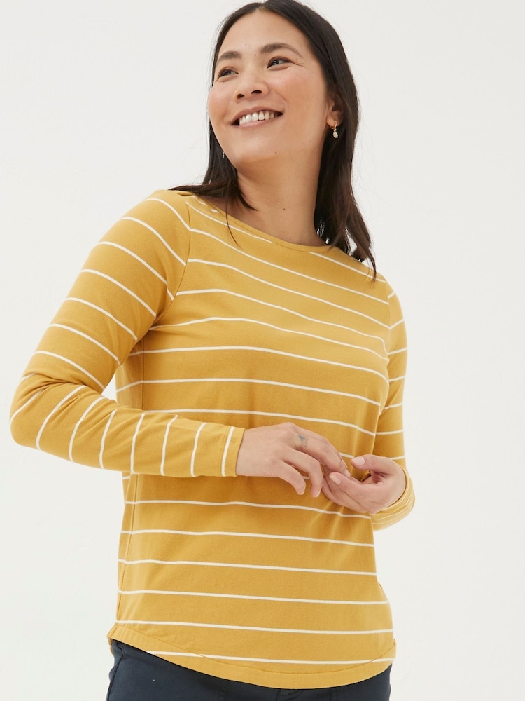 FatFace Yellow Top - Image 1 of 4 FatFace Yellow Top - Image 1 of 4