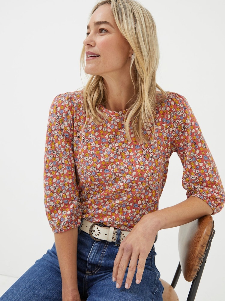FatFace Gradient Floral Top - Bild 1 von 5