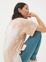 FatFace Abi Natural Tie Dye Tunic T-Shirt - Image 3 of 5