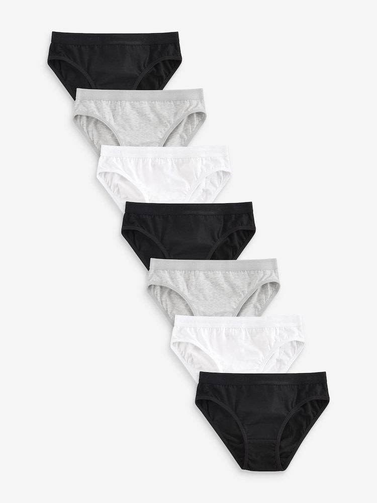 Schwarz/Weiß - Bikinislips im 7er Pack (5 bis 16 Jahre) - Bild 1 von 3 Schwarz/Weiß - Bikinislips im 7er Pack (5 bis 16 Jahre) - Bild 1 von 3