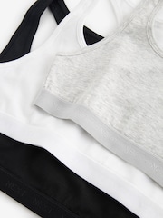 Black/White Racer Back Crop Top 3 Pack (5-16yrs) - Image 2 of 6