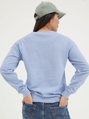 FatFace Georgia Blue Crew Sweatshirt - Image 2 of 4