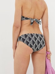 FatFace Cayton Black Geo Reversible Bikini Bottoms - Image 2 of 5