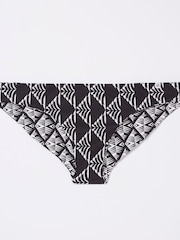 FatFace Cayton Black Geo Reversible Bikini Bottoms - Image 5 of 5