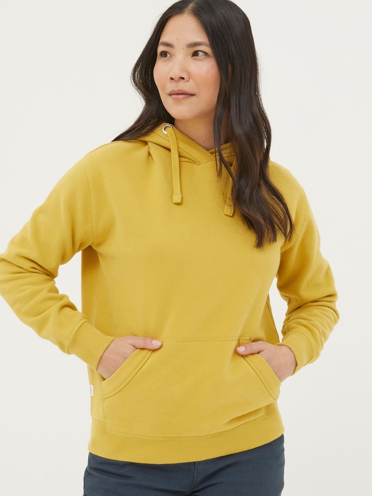 FatFace Yellow Overhead Hoodie - Image 1 of 5
