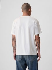 Gap White Original Pocket 100% Cotton Crew Neck Short Sleeve T-Shirt - Image 2 of 8