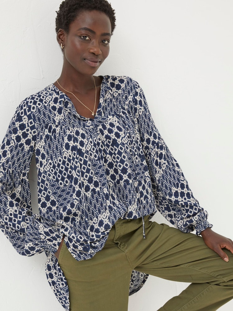 FatFace Georgie Tunika in geometrischem Patchwork-Design - Bild 1 von 5