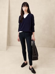 Banana Republic Blue Skinny Sloan Trousers - Image 1 of 4