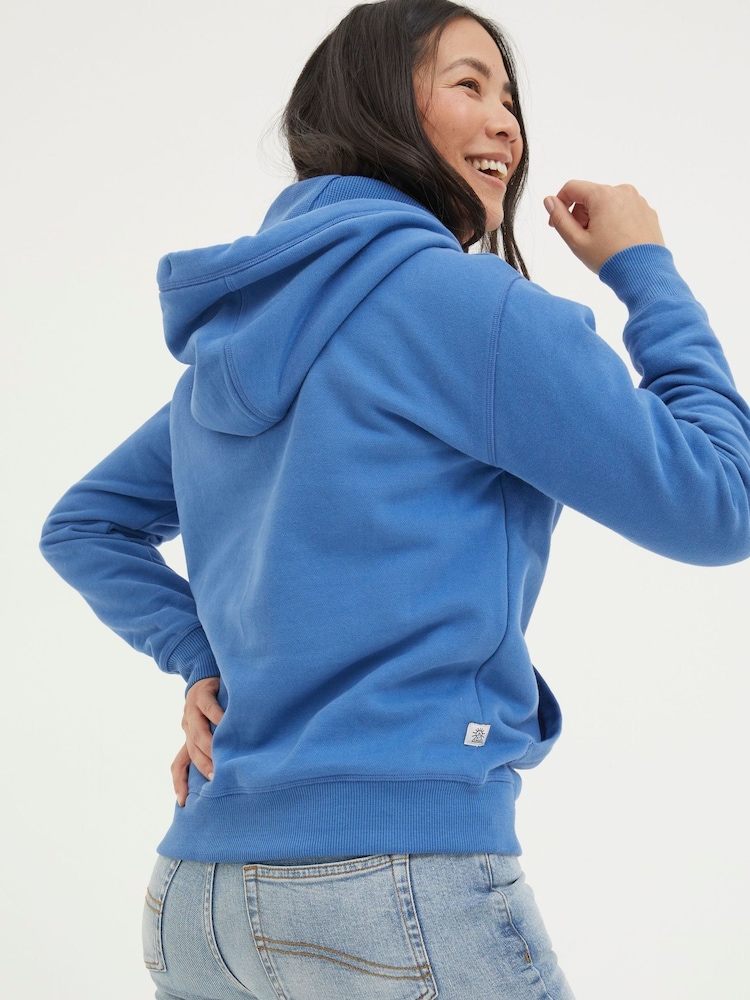 FatFace Blue Overhead Hoodie - Image 2 of 4
