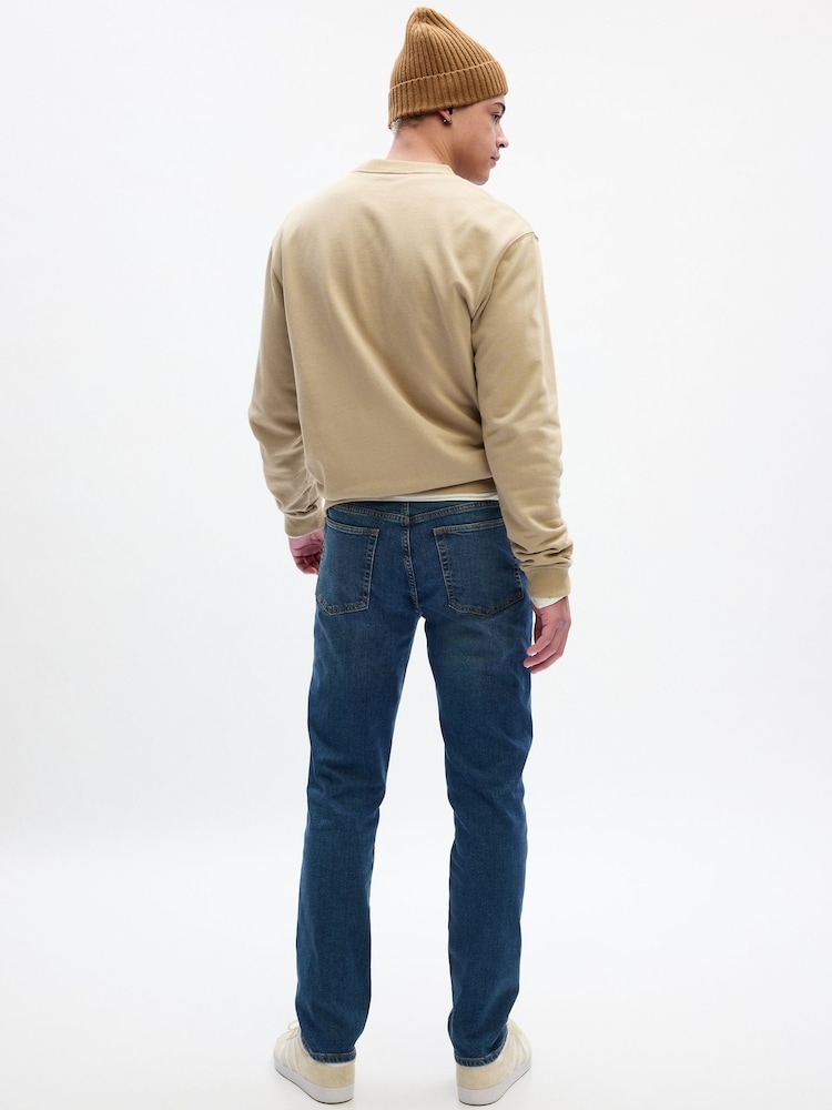 Niebieski - Gap Slim Fit Comfort Stretch Jeans - Image 6 of 9