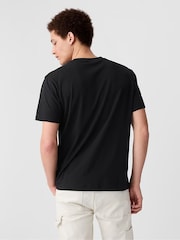 Gap Black Original Pocket 100% Cotton Crew Neck Short Sleeve T-Shirt - Image 5 of 7