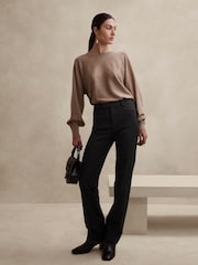 Banana Republic Black Straight Sloan Trousers - Image 1 of 1