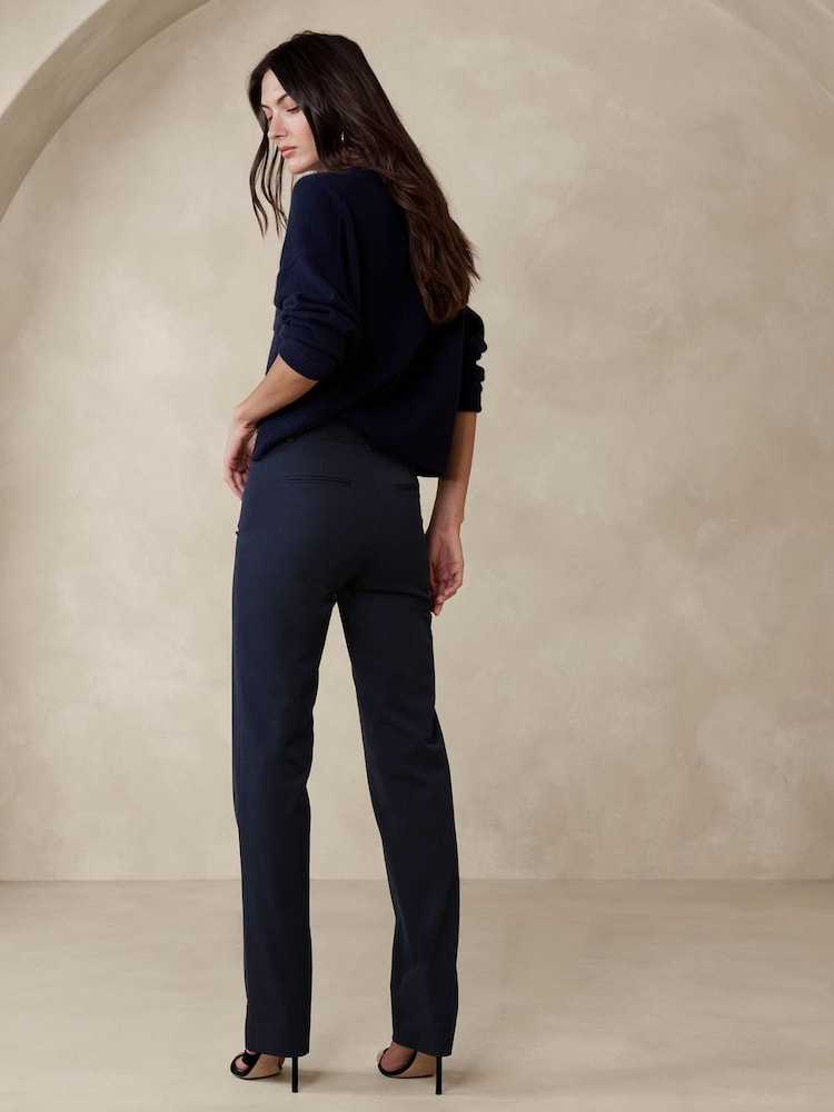Banana Republic Blue Straight Sloan Trousers - Image 2 of 4