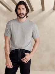 Banana Republic Grey Authentic SUPIMA Crew Neck T-Shirt - Image 1 of 1