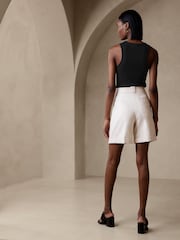 Banana Republic Black Ribbed Cutaway Vest - Image 3 of 4
